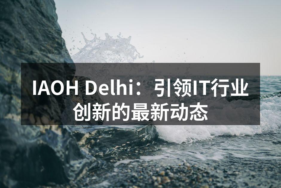 IAOH Delhi:引领IT行业创新的